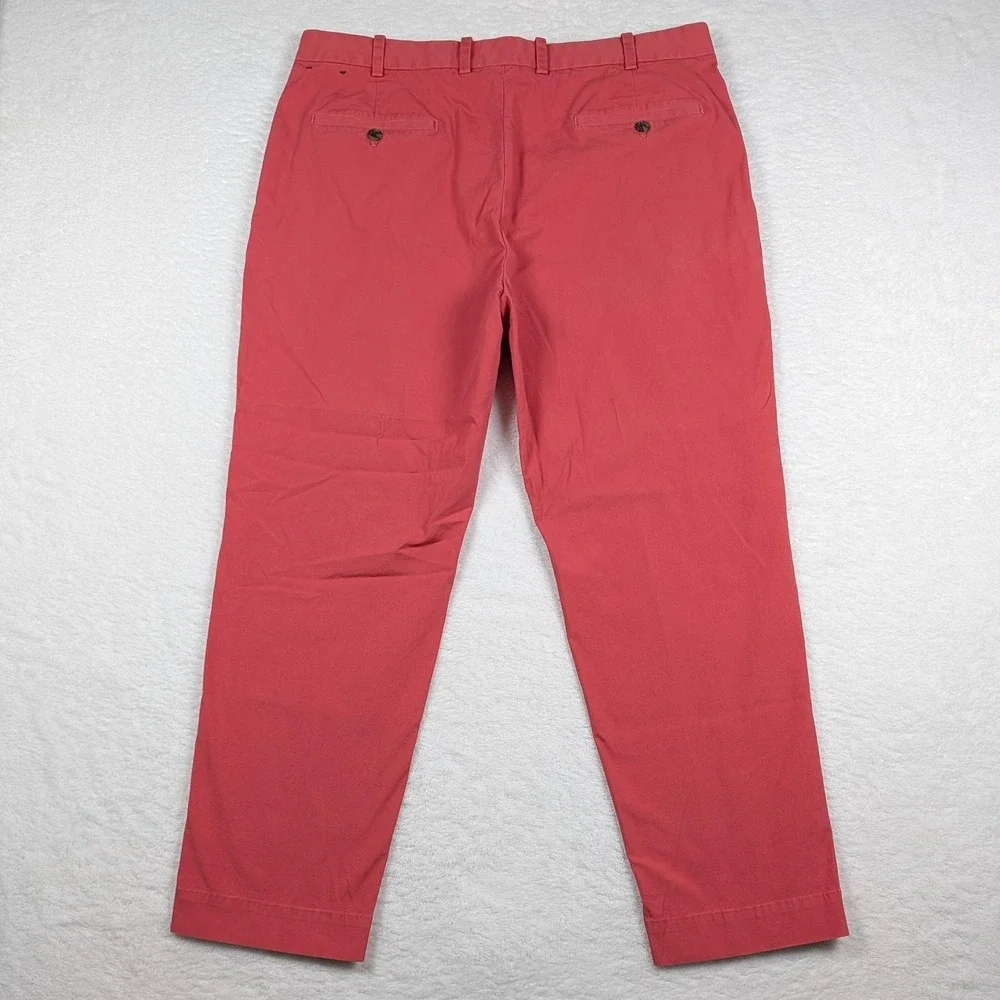 Brooks‎ Brothers Pants Mens 38x30 Red Supima Cotton Stretch Chino Casual - Picture 9 of 11